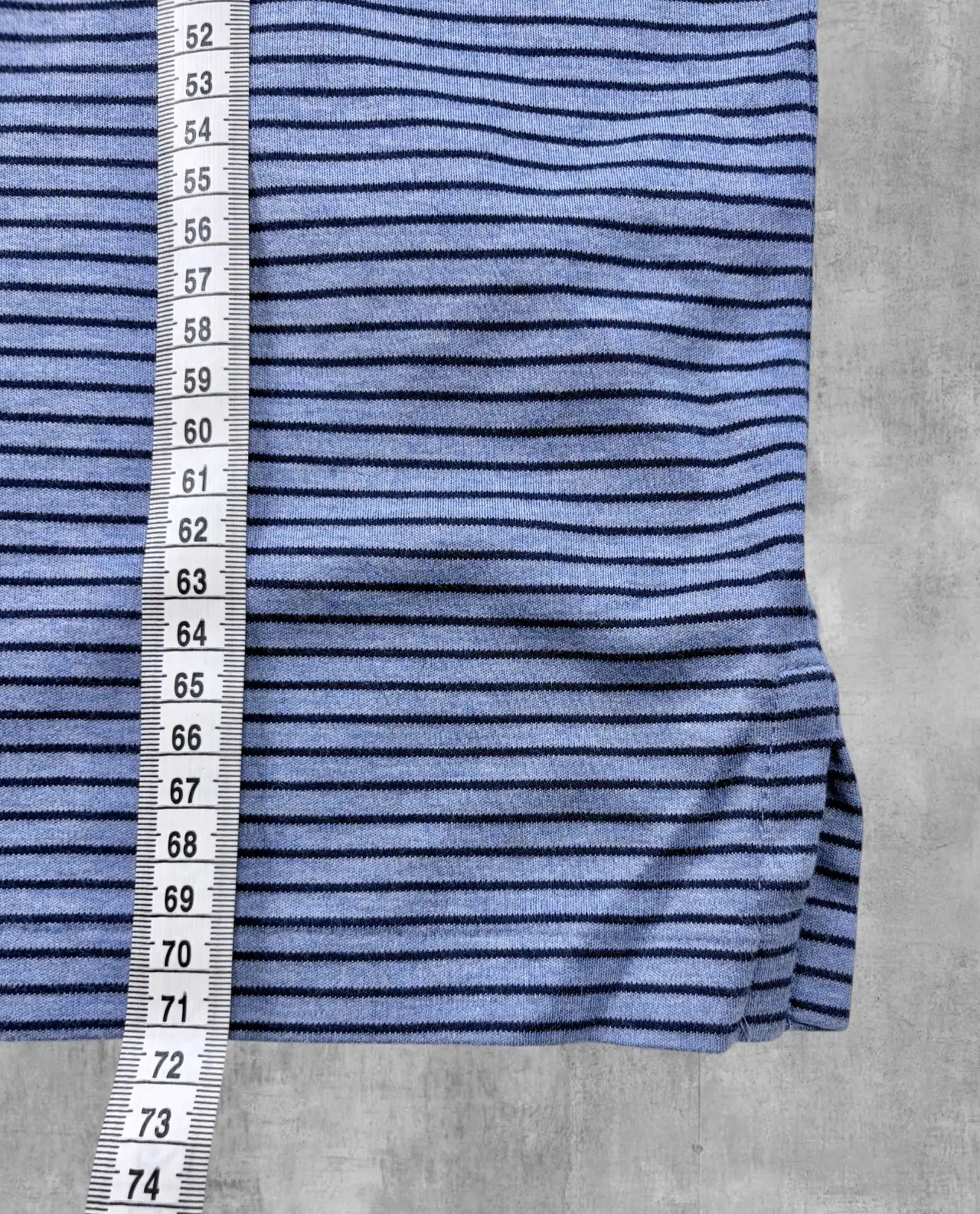 Polo Ralph Lauren Men's XL Custom Slim Fit Blue Navy Striped Cotton Polo Shirt – photo 7