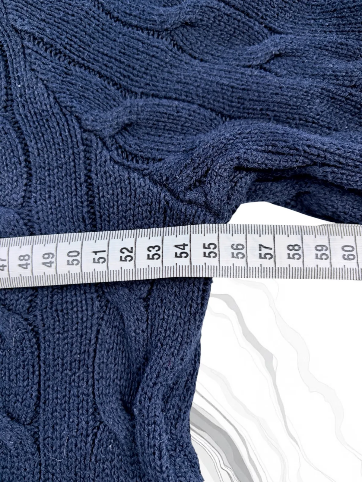 Polo Ralph Lauren Navy Cable Knit Jumper M – photo 7