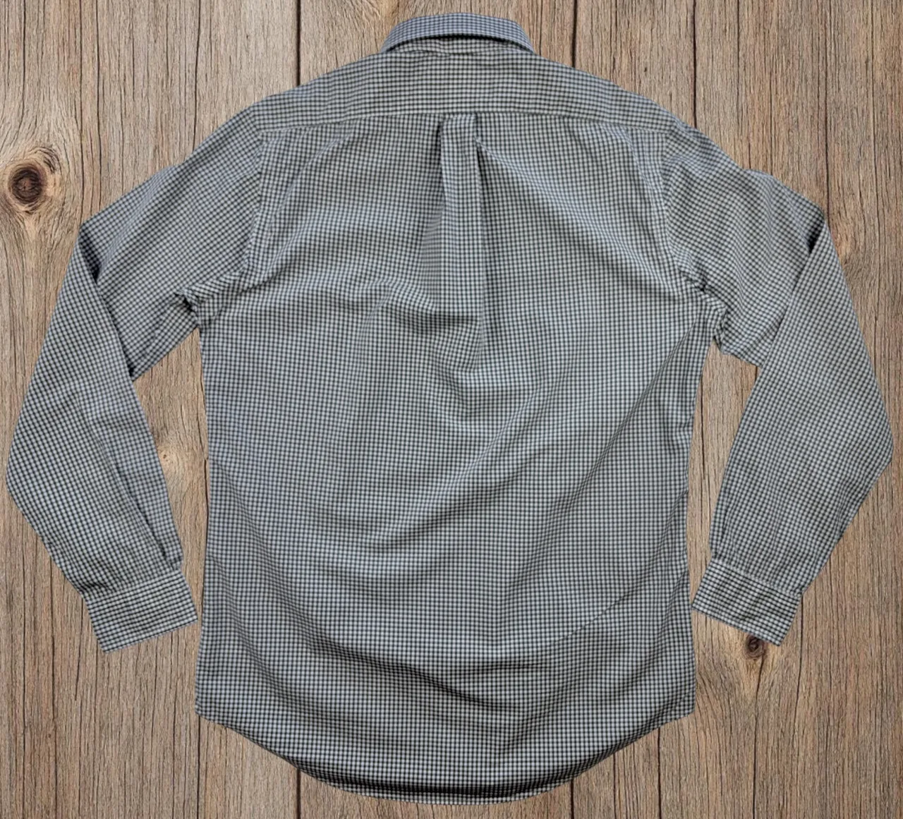 Ralph Lauren Green Gingham Shirt S Orange Pony — photo 4