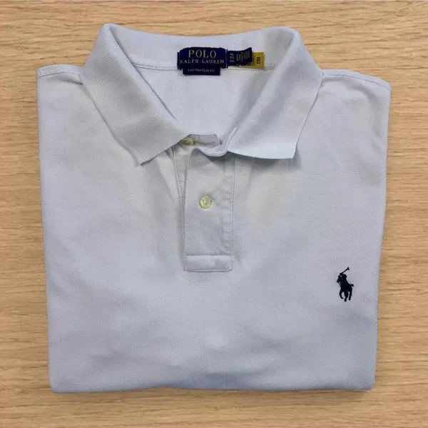 Polo Ralph Lauren White Custom Slim Fit Polo XL