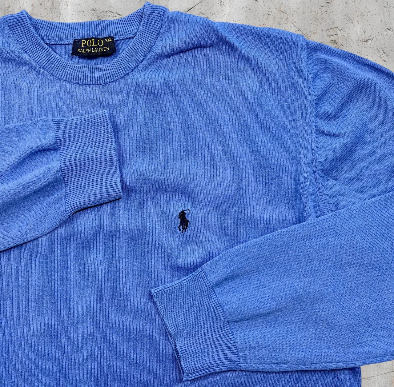 Vintage Polo Ralph Lauren USA Blue Sweater XXL – photo 2