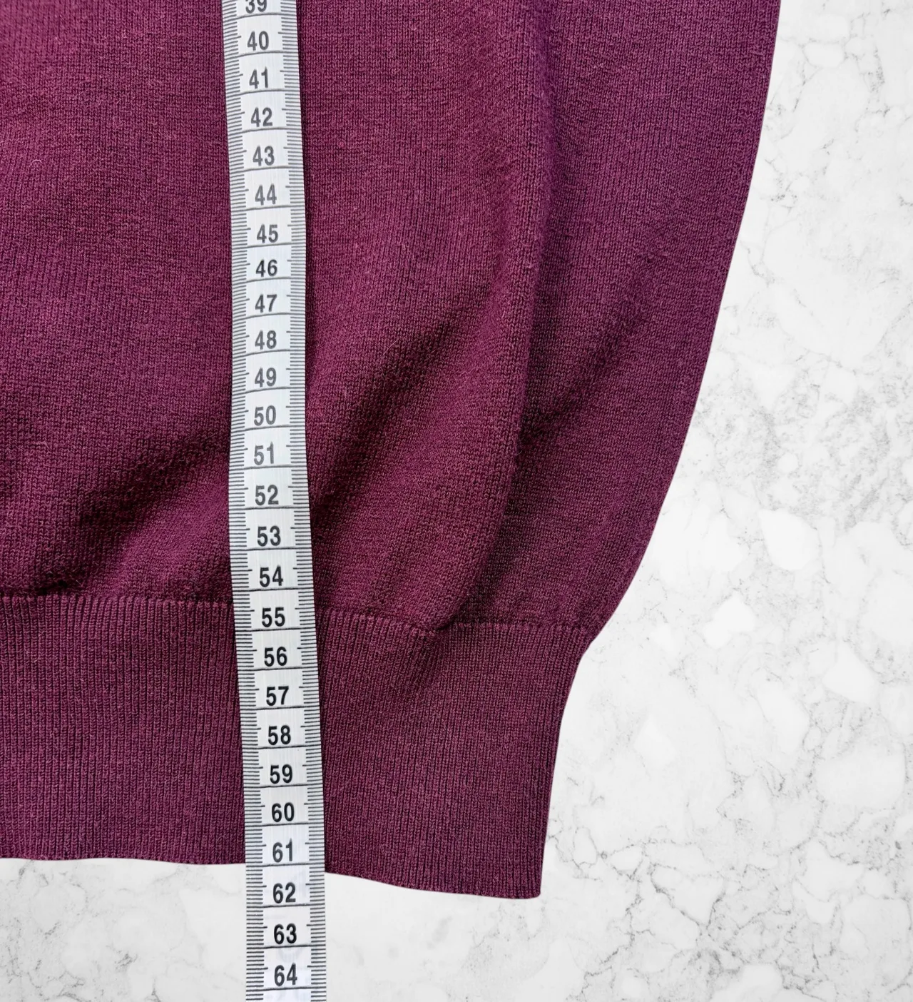 Polo Ralph Lauren Pima Cotton V-Neck Jumper M Burgundy – photo 6