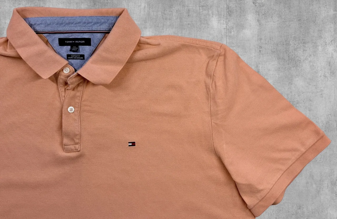 Tommy Hilfiger Peach Custom Fit Polo XXL — photo 2