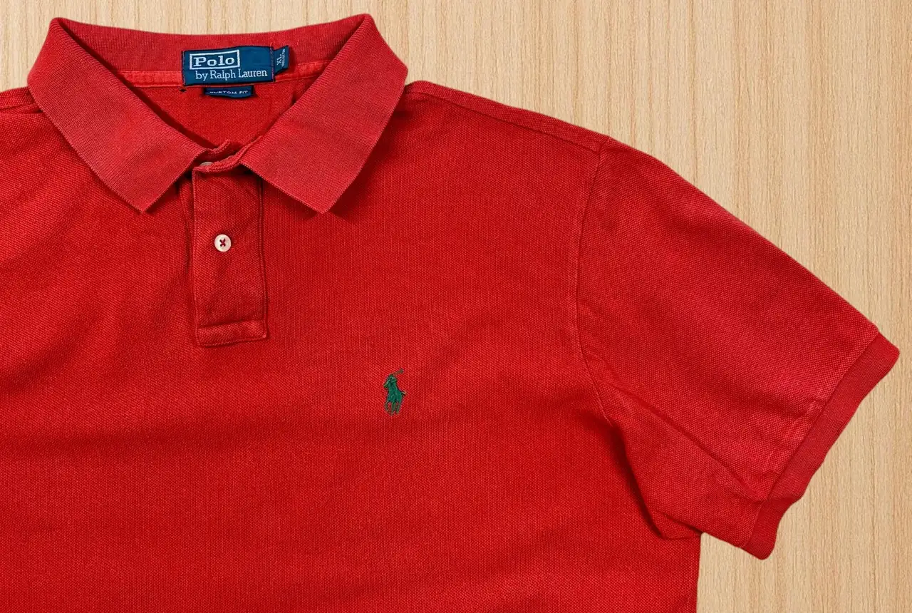 Polo Ralph Lauren Red Custom Fit Polo XL – photo 2