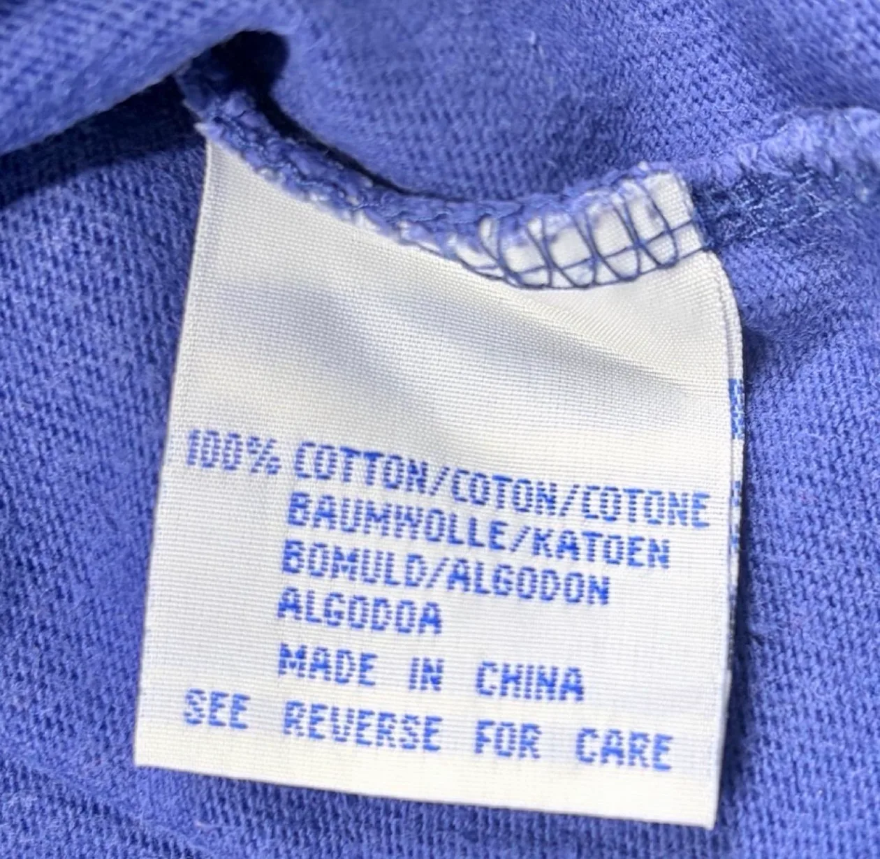 Vintage Polo Ralph Lauren Blue Rugby Shirt — photo 7