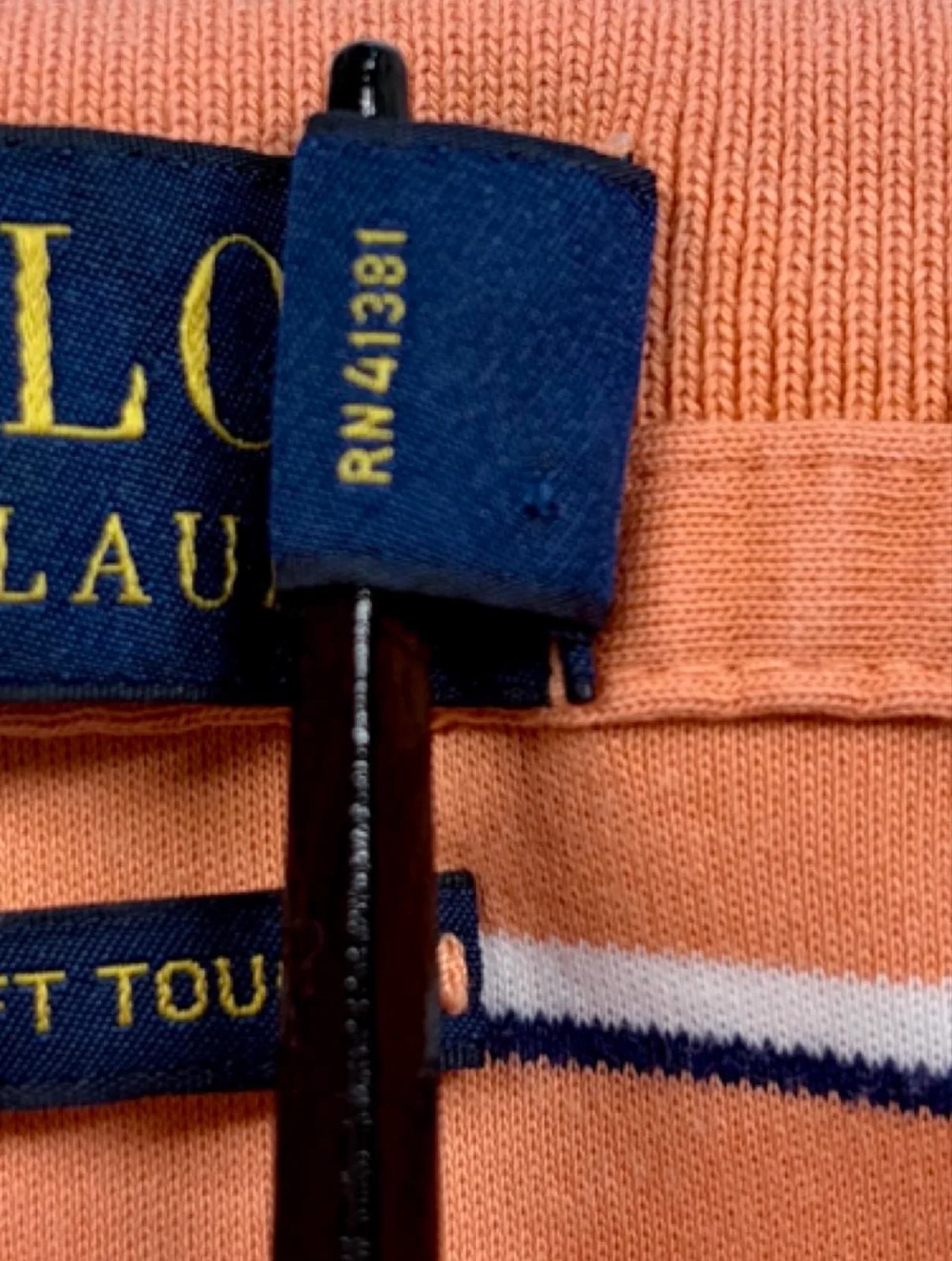 Polo Ralph Lauren Pima Soft Touch Peach Stripe Polo XL | Premium Cotton — photo 6