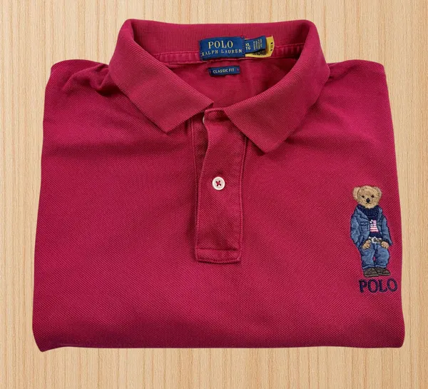 Polo Ralph Lauren Denim Bear Red Polo XL