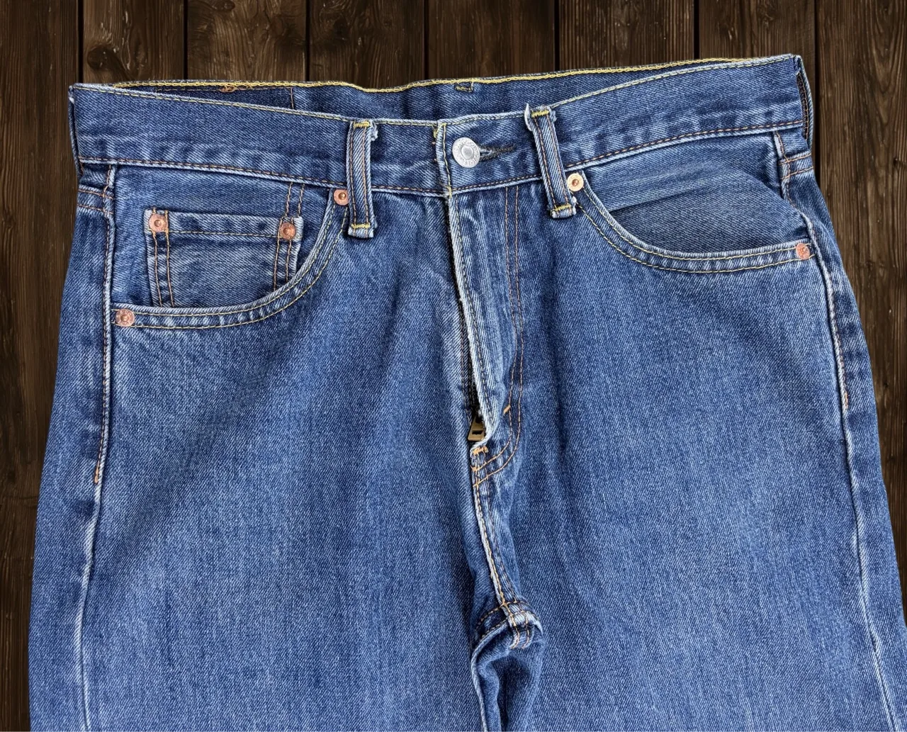 Levi’s 505 Regular Straight Leg Jeans W30 Blue — photo 4