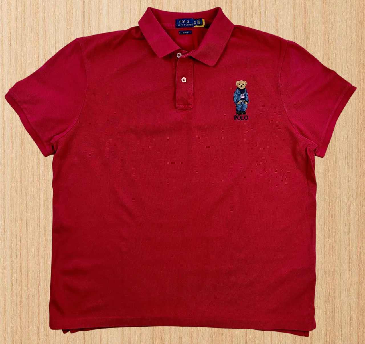 Polo Ralph Lauren Denim Bear Red Polo XL — photo 4