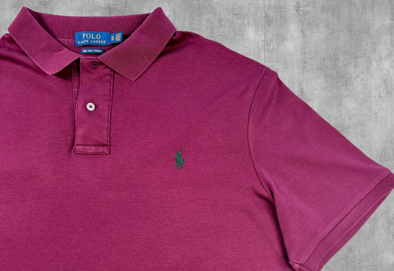 Polo Ralph Lauren Pima Soft Touch Polo XL Burgundy – photo 2