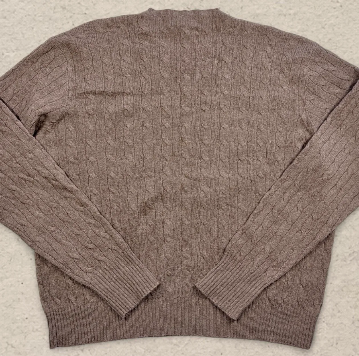 Vintage 90s Polo Ralph Lauren Italian Yarn Lambswool Cable Knit XL — photo 4