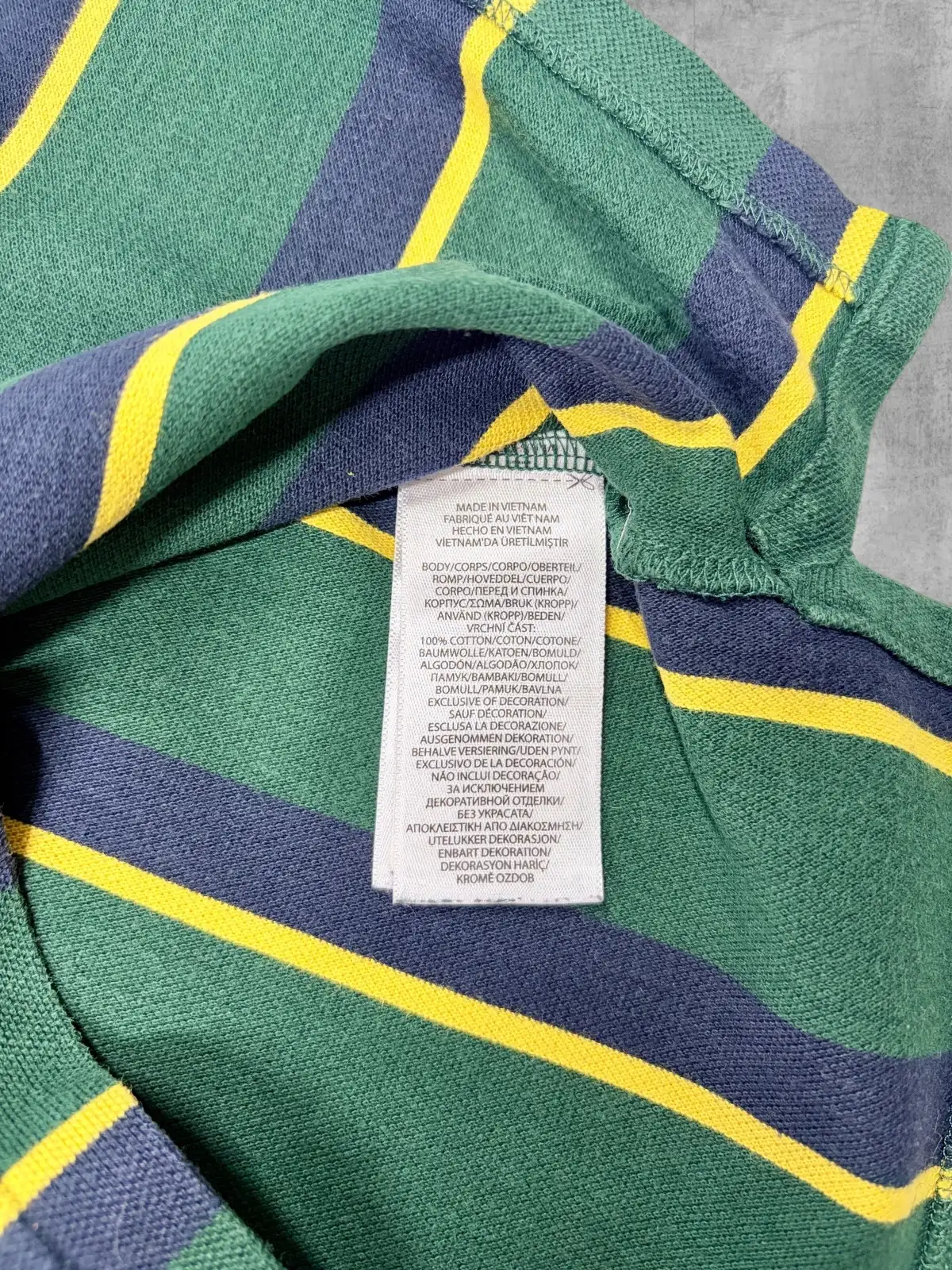 Polo Ralph Lauren Custom Slim Green Stripe Polo L – photo 7