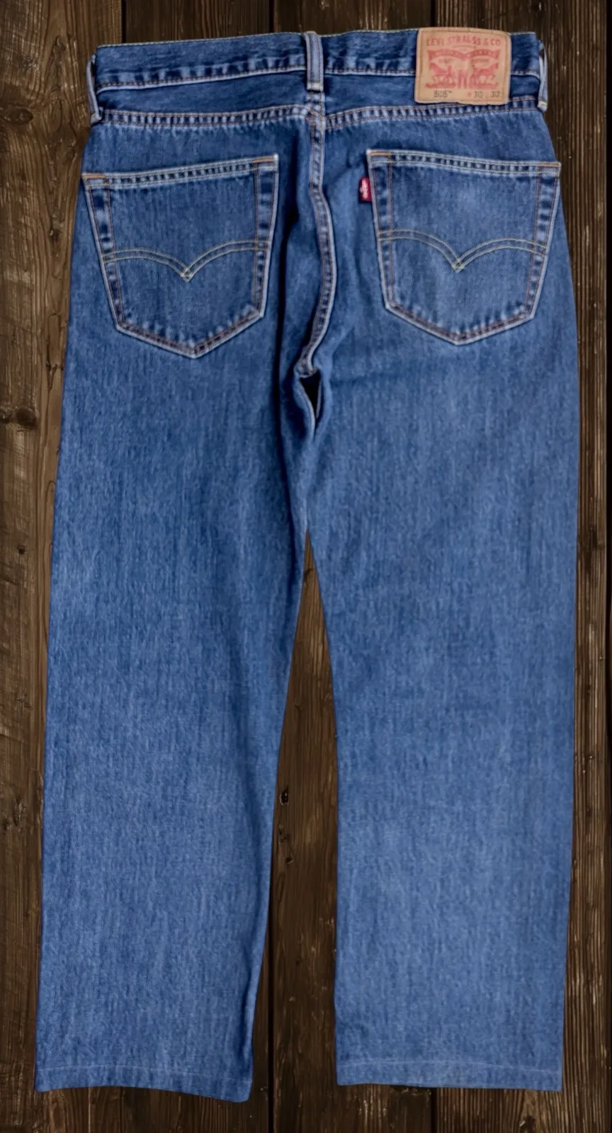 Levi’s 505 Regular Straight Leg Jeans W30 Blue — photo 3