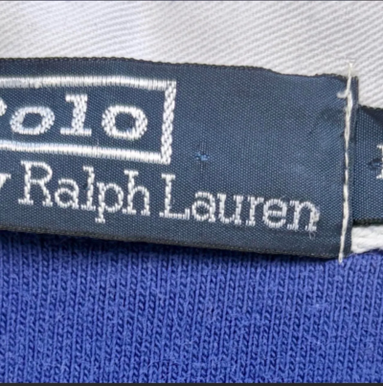 Vintage Polo Ralph Lauren Blue Rugby Shirt — photo 6