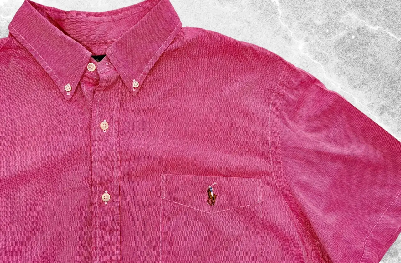 Polo Ralph Lauren Slim Fit Pink Chambray Oxford Shirt XL – photo 2