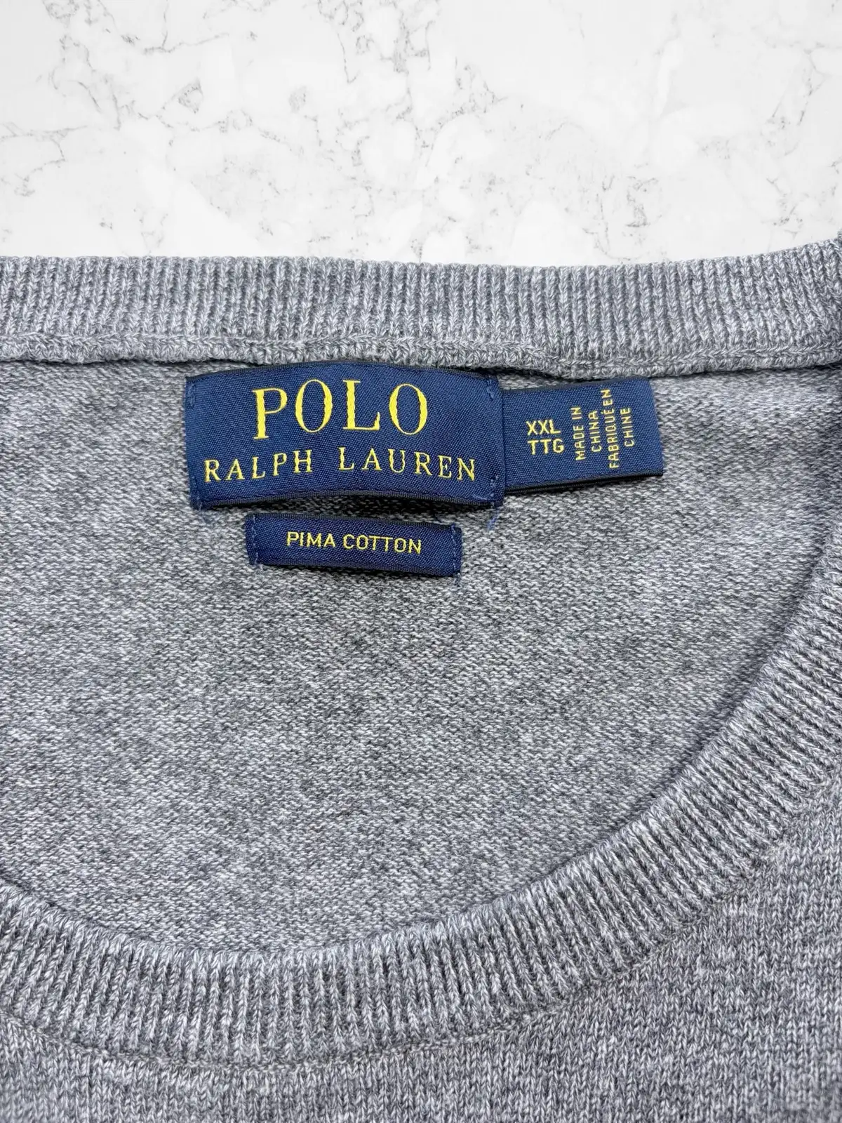 Polo Ralph Lauren Pima Cotton Crewneck XXL Grey – photo 7