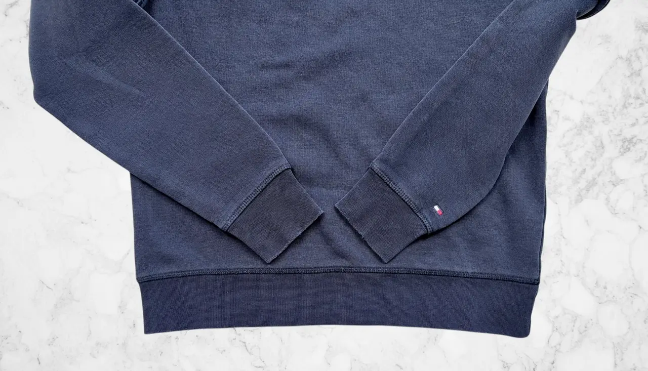 Tommy Hilfiger Embroidered Logo Crewneck Sweatshirt Navy XS – photo 4