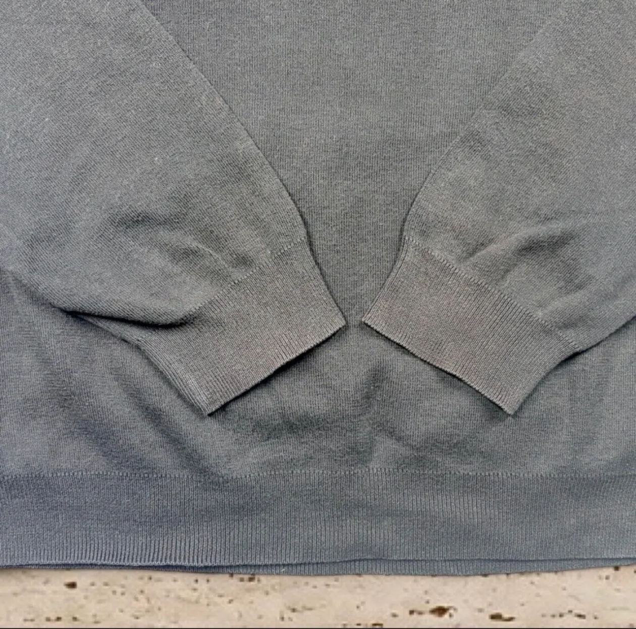 Polo Ralph Lauren Pima Cotton V-Neck Jumper Black Purple Pony L — photo 5
