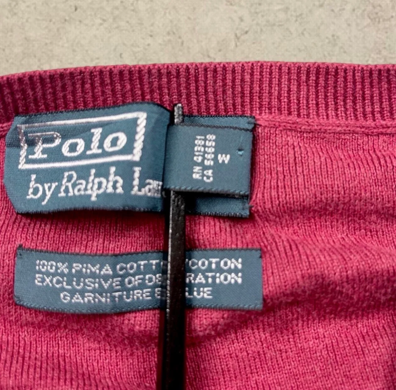 Vintage Polo Ralph Lauren Pima Cotton V-Neck Jumper XL — photo 6
