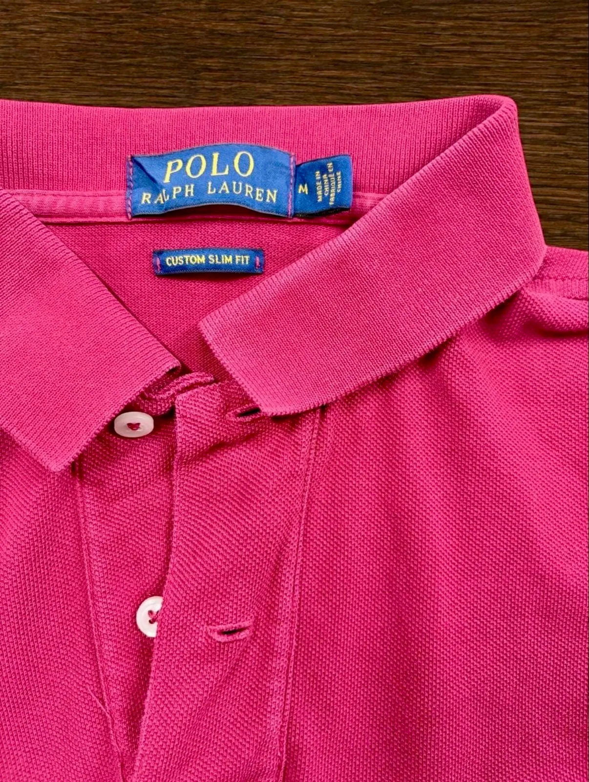 Polo Ralph Lauren Polo Bear Red Custom Slim Fit Polo M — photo 6