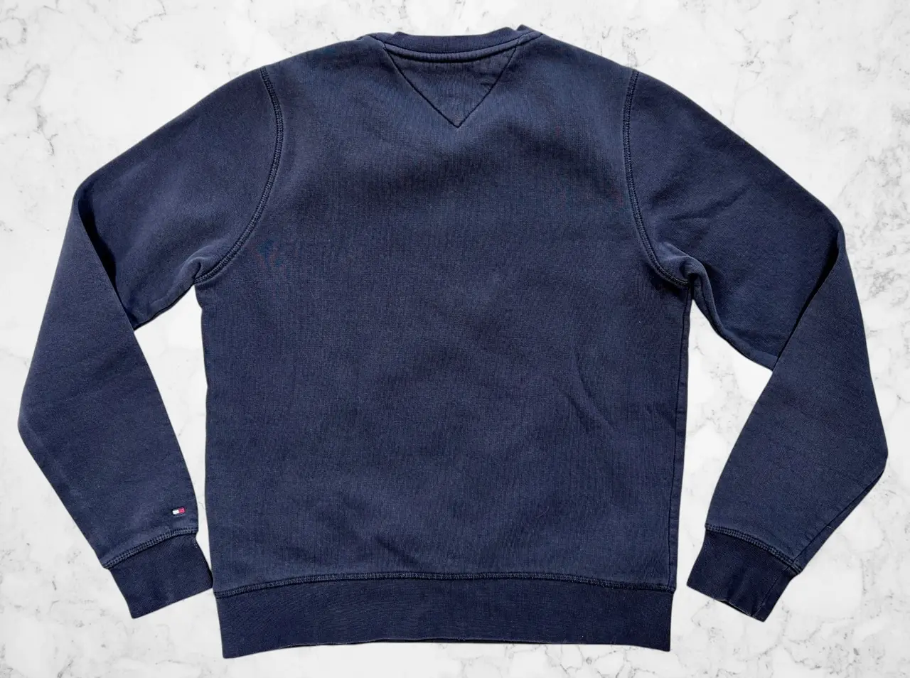 Tommy Hilfiger Embroidered Logo Crewneck Sweatshirt Navy XS – photo 5