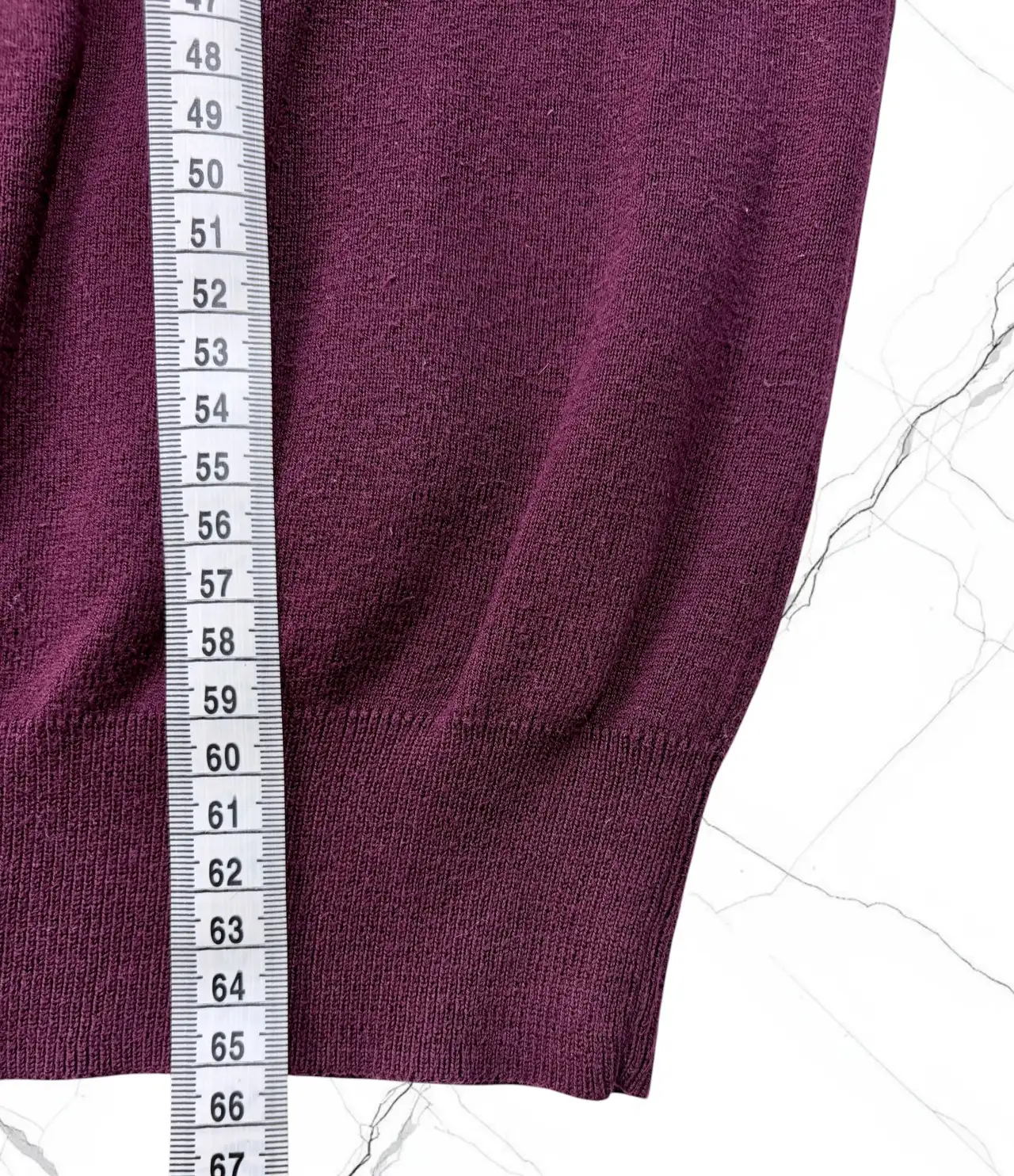 Polo Ralph Lauren Burgundy Pima Cotton V-Neck Jumper L – photo 7