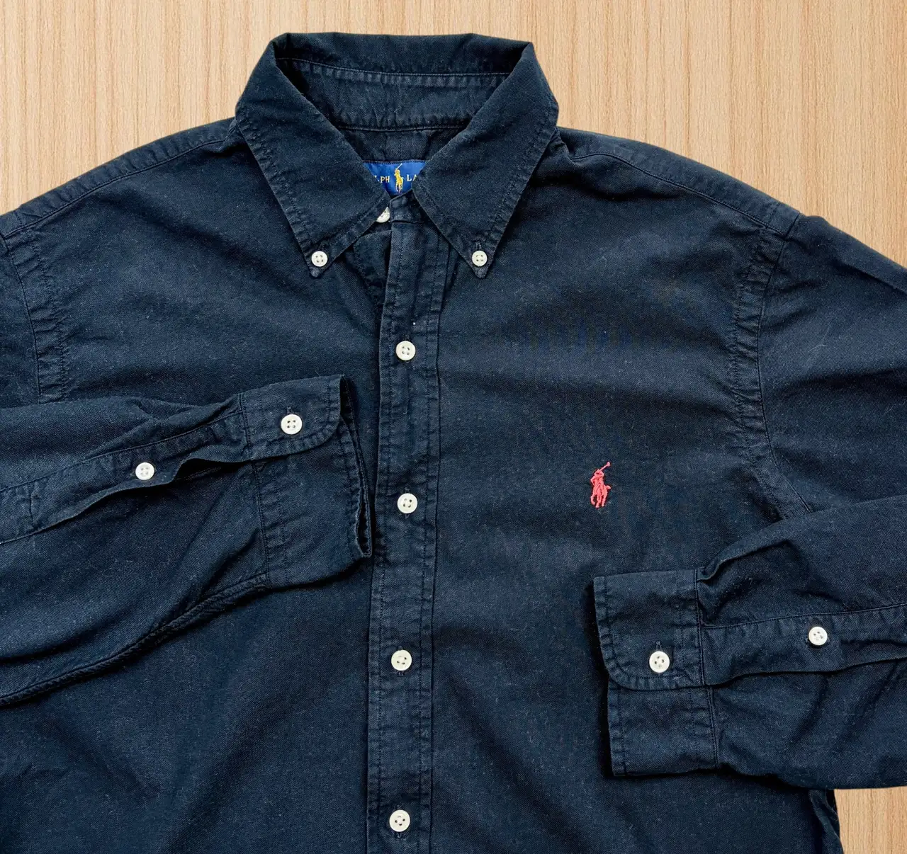 Ralph Lauren Black Red Pony Button-Down Shirt M – photo 2