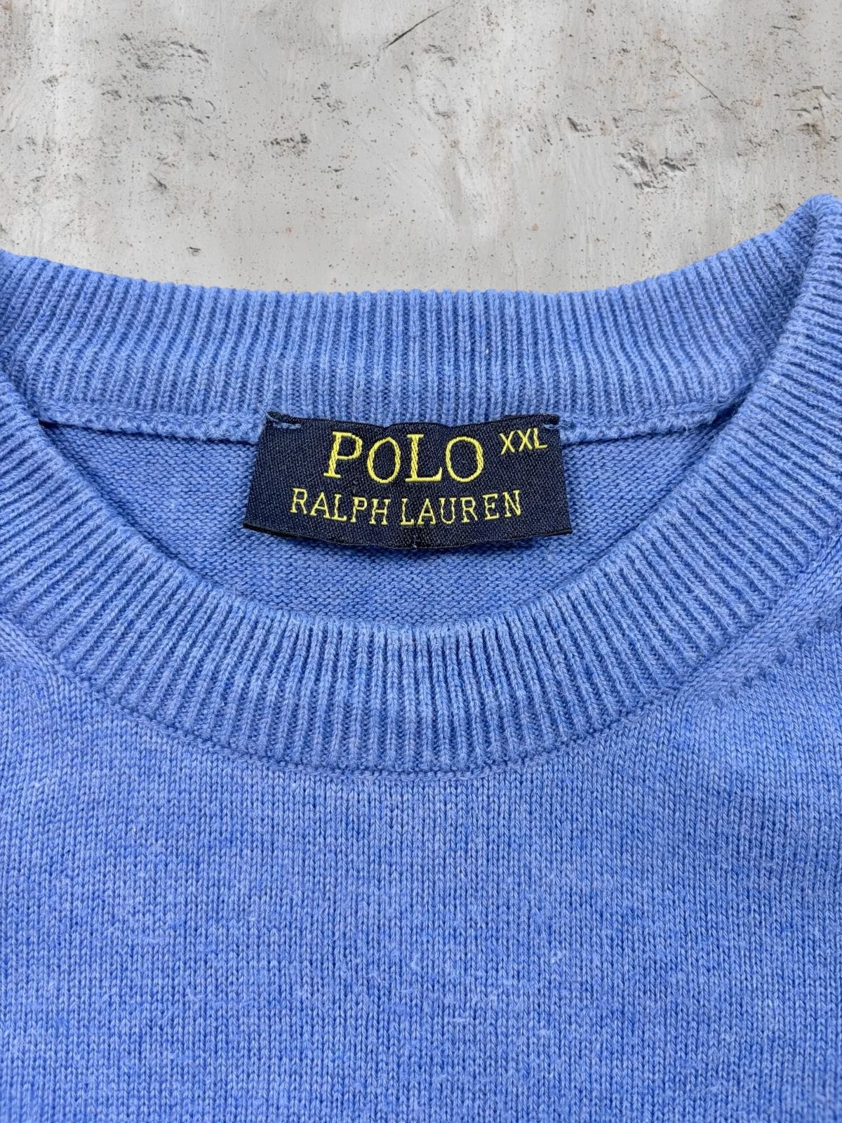 Vintage Polo Ralph Lauren USA Blue Sweater XXL – photo 6