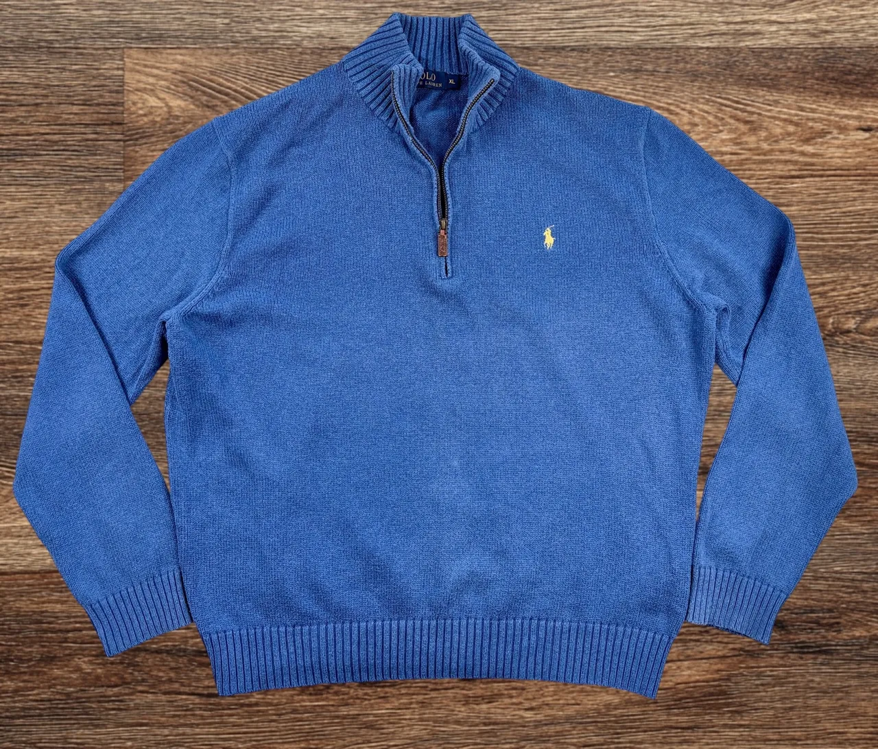 Polo Ralph Lauren Blue Quarter Zip Jumper XL – photo 3
