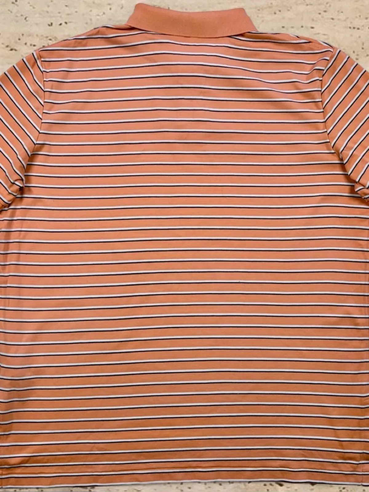 Polo Ralph Lauren Pima Soft Touch Peach Stripe Polo XL | Premium Cotton — photo 4
