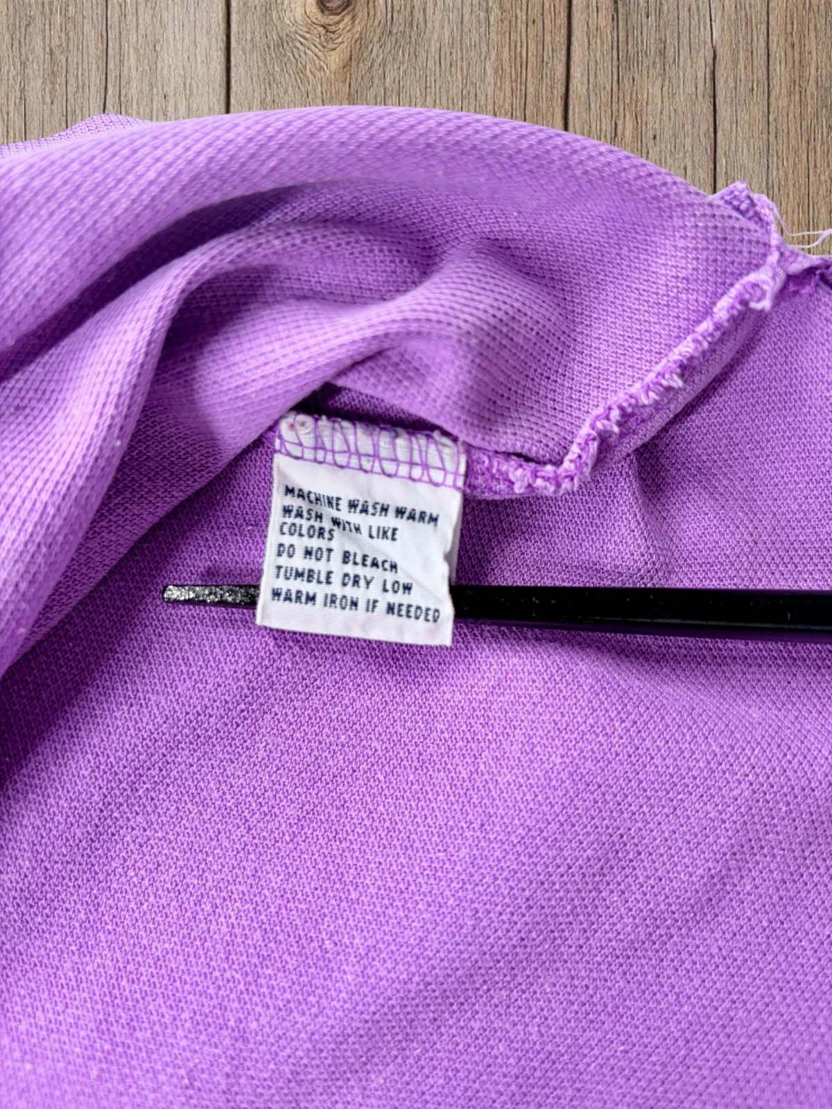 Vintage Polo Ralph Lauren Purple Polo L Yellow Pony – photo 6