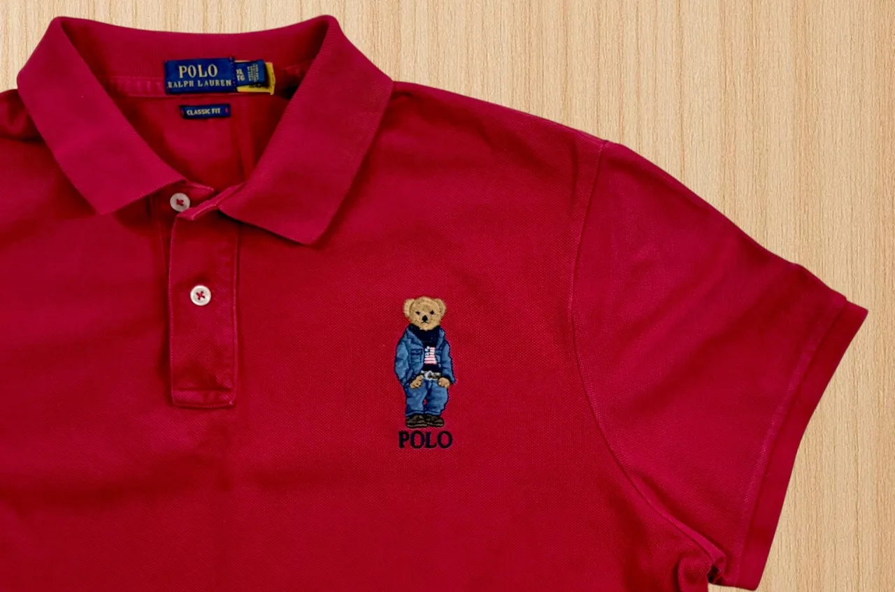 Polo Ralph Lauren Denim Bear Red Polo XL — photo 2