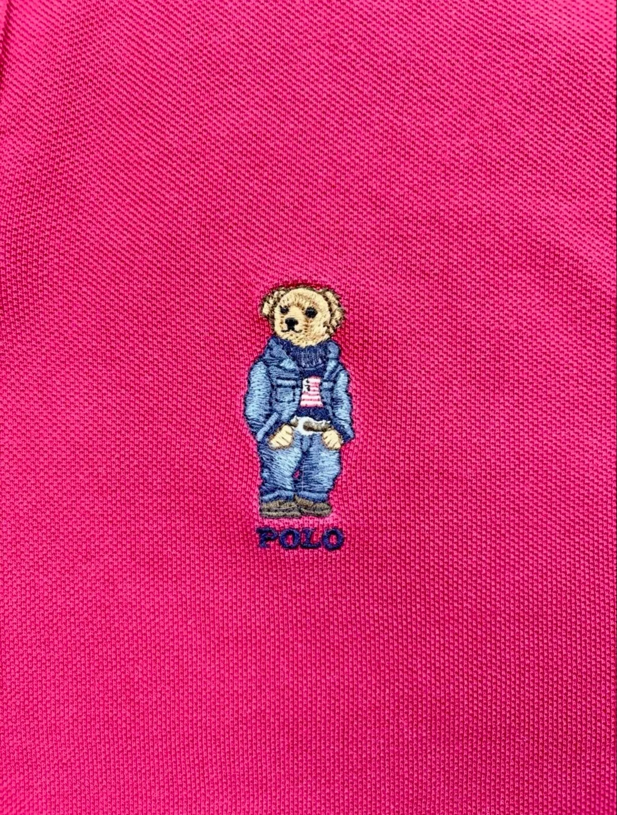 Polo Ralph Lauren Polo Bear Red Custom Slim Fit Polo M — photo 3
