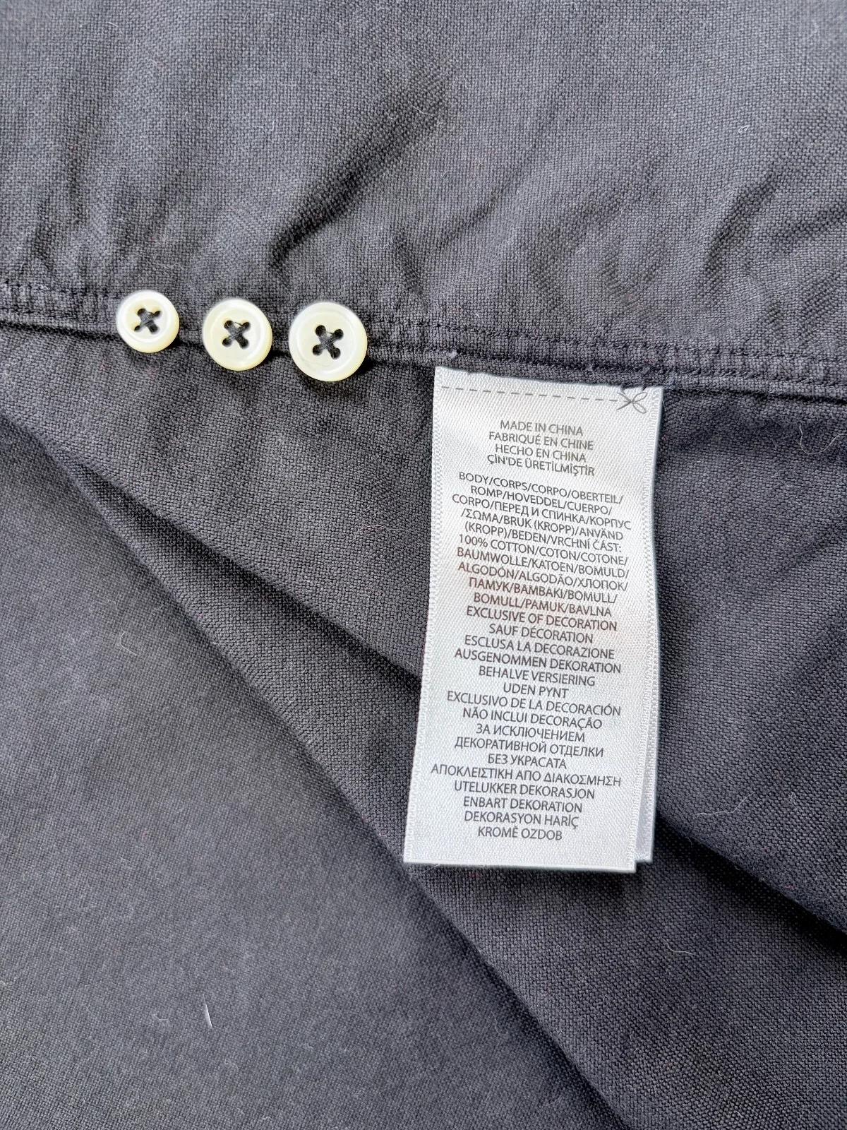 Polo Ralph Lauren Black Oxford Shirt XL — photo 8