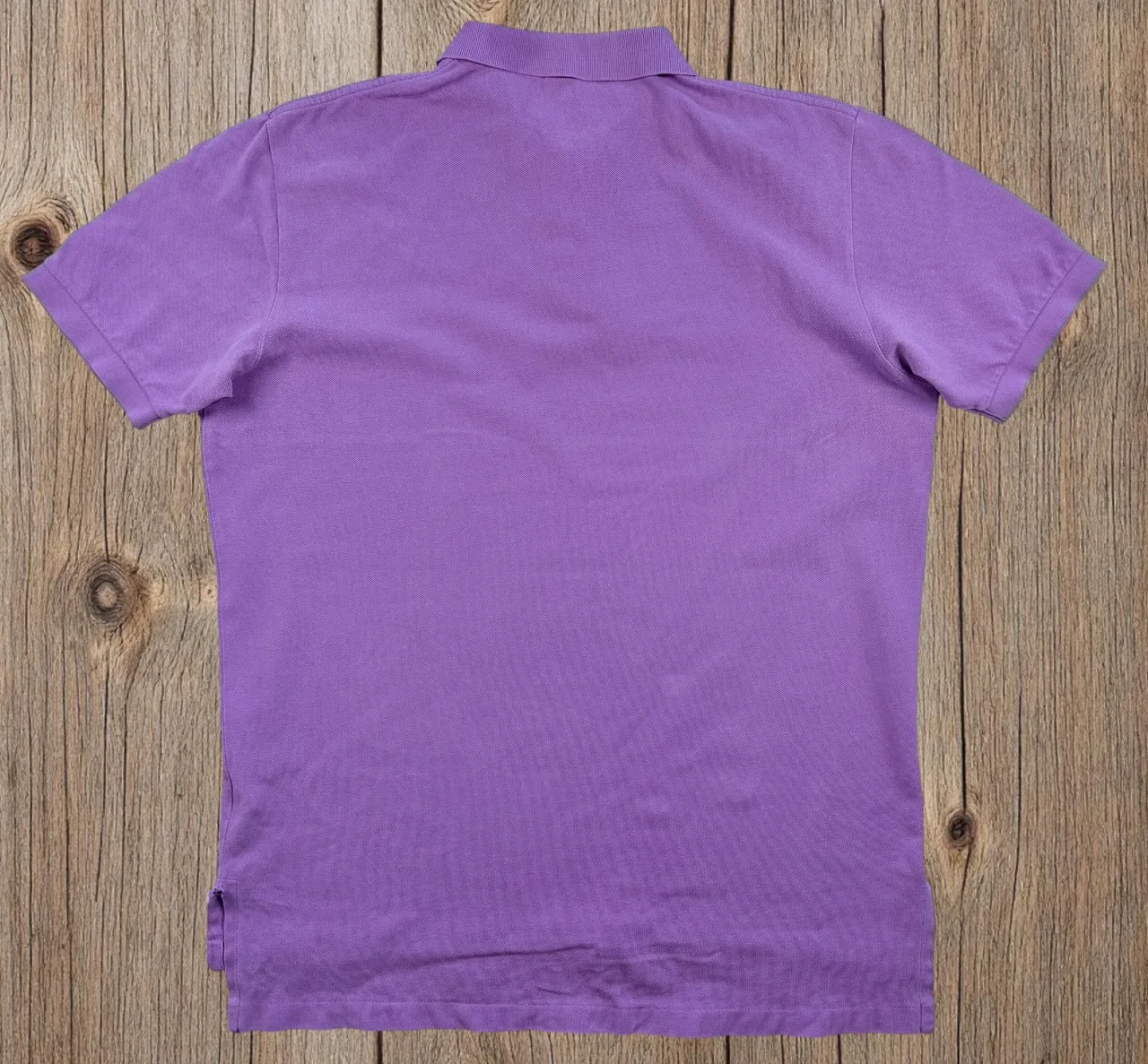 Vintage Polo Ralph Lauren Purple Polo L Yellow Pony – photo 4