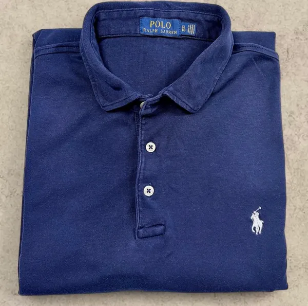 Polo Ralph Lauren Navy Blue Polo Shirt White Pony Men’s XL
