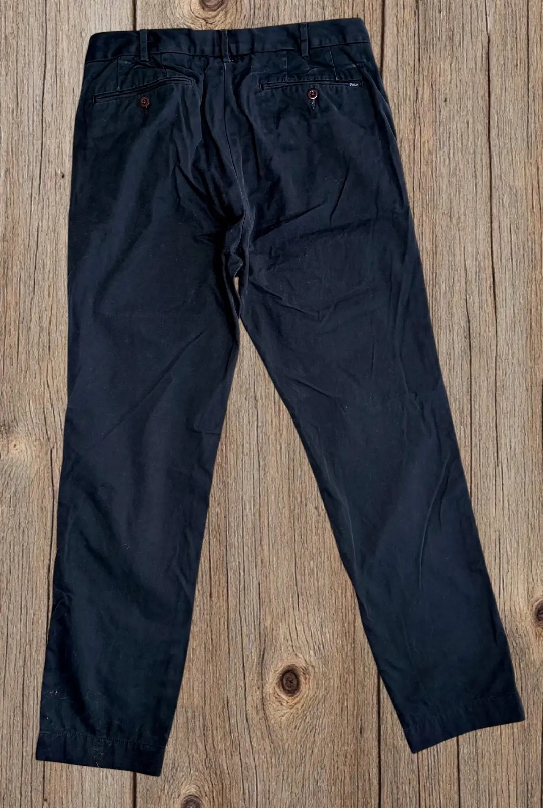 Polo Ralph Lauren Slim Fit Navy Cotton Chino Trousers W31 L32 – photo 4