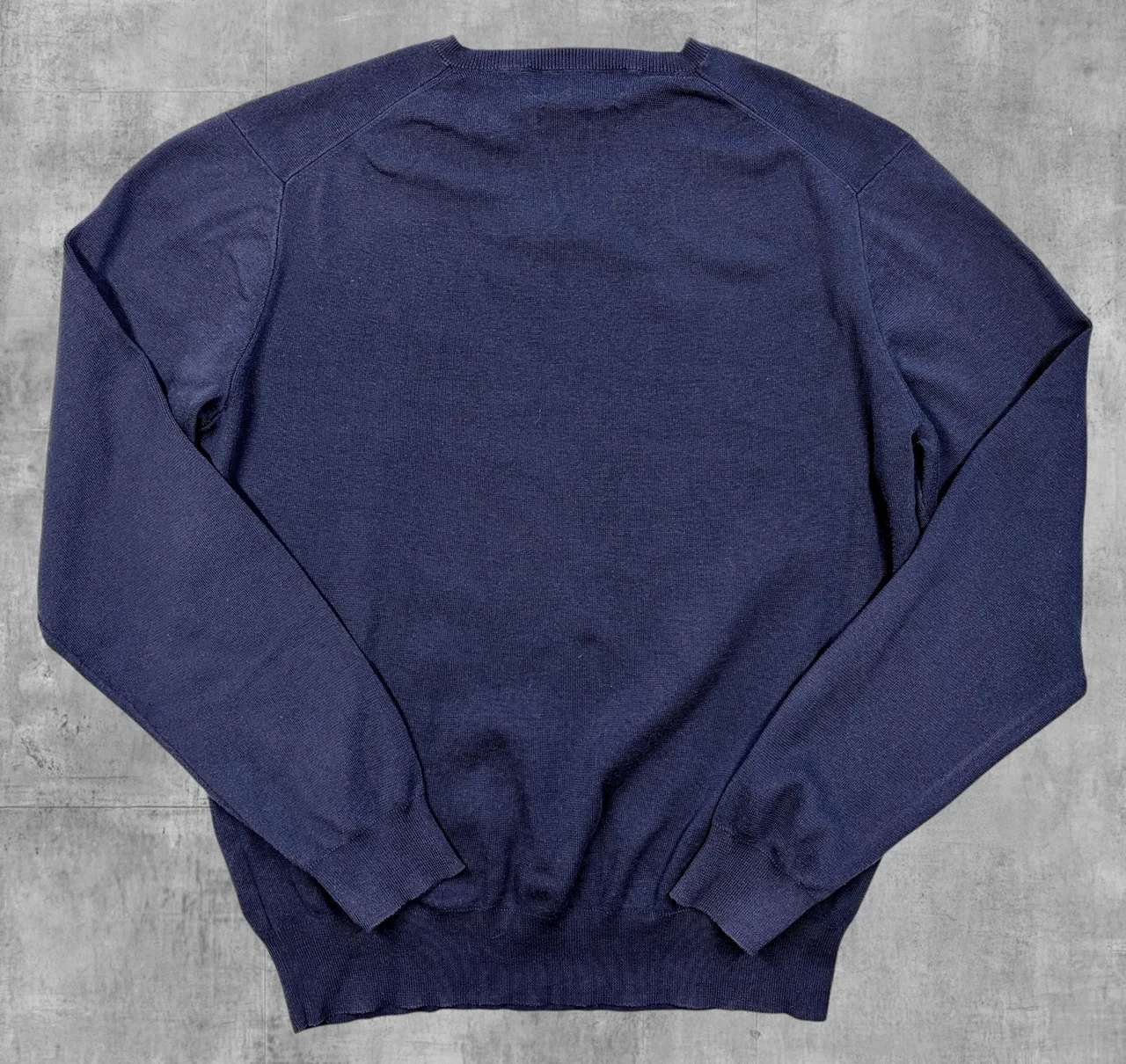 Polo Ralph Lauren Navy Pima Cotton V Neck L Green Pony – photo 4