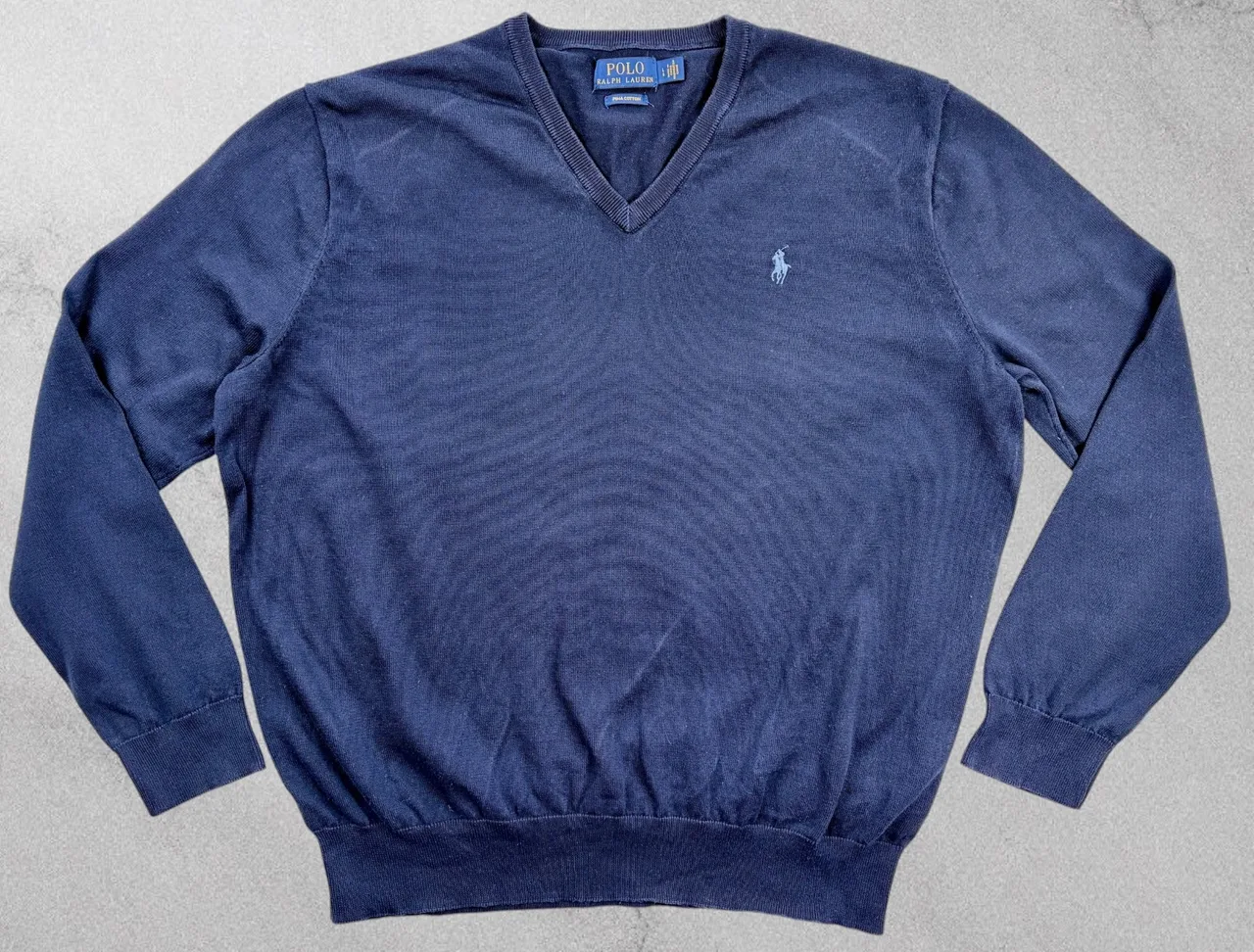 Polo Ralph Lauren Pima Cotton V Neck Jumper L – photo 5