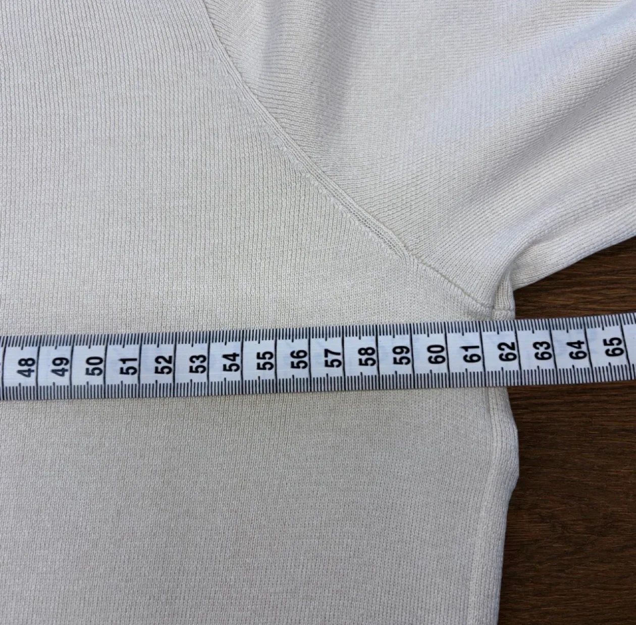 Polo Ralph Lauren Pima Cotton Cream V-Neck Knit XL — photo 7