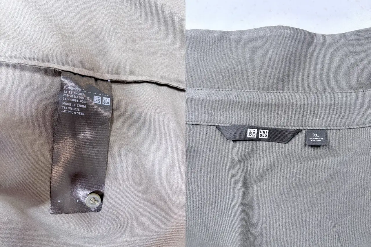 Uniqlo Women's Rayon Blouse XL Grey – photo 8