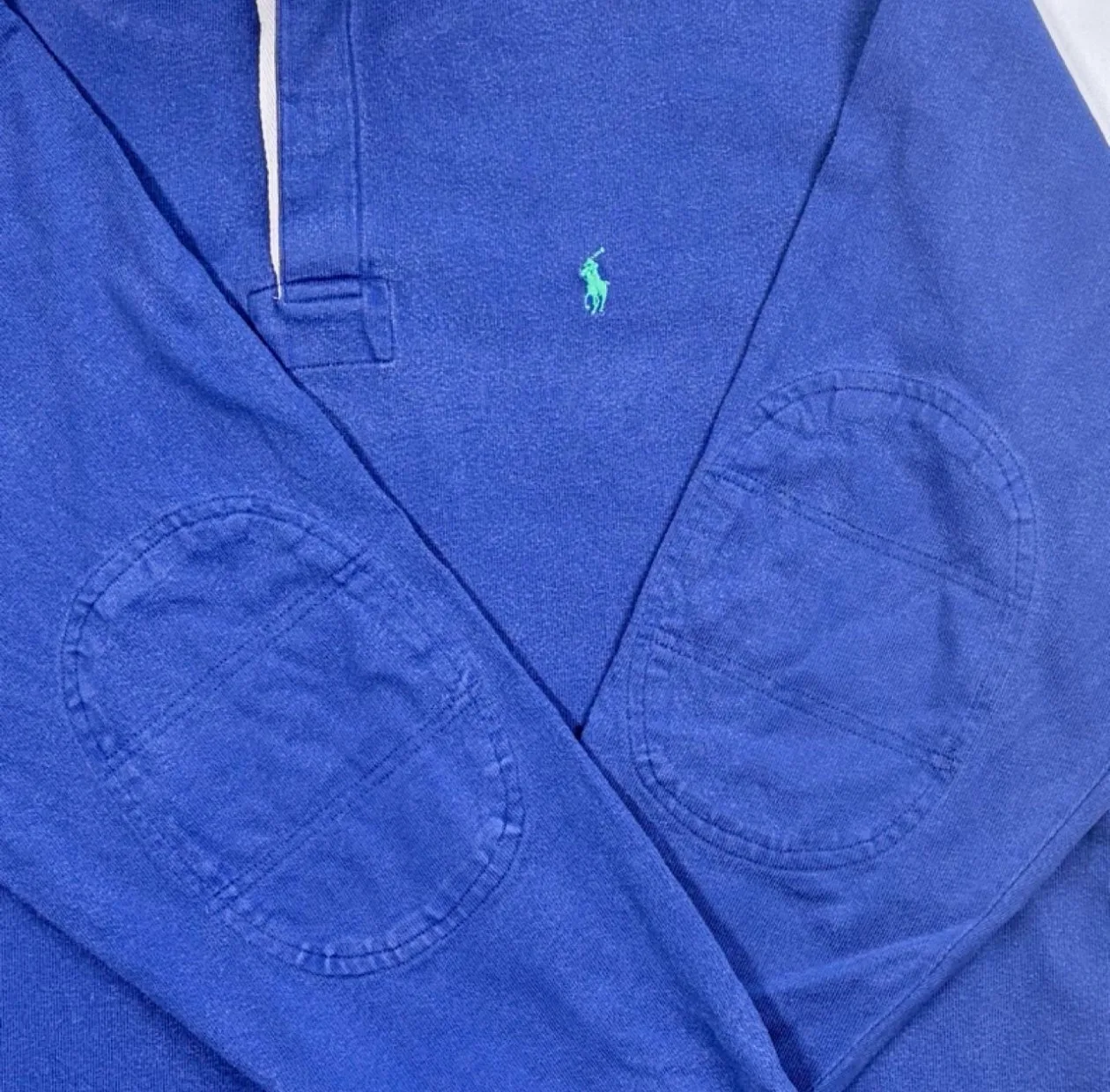 Vintage Polo Ralph Lauren Blue Rugby Shirt — photo 2