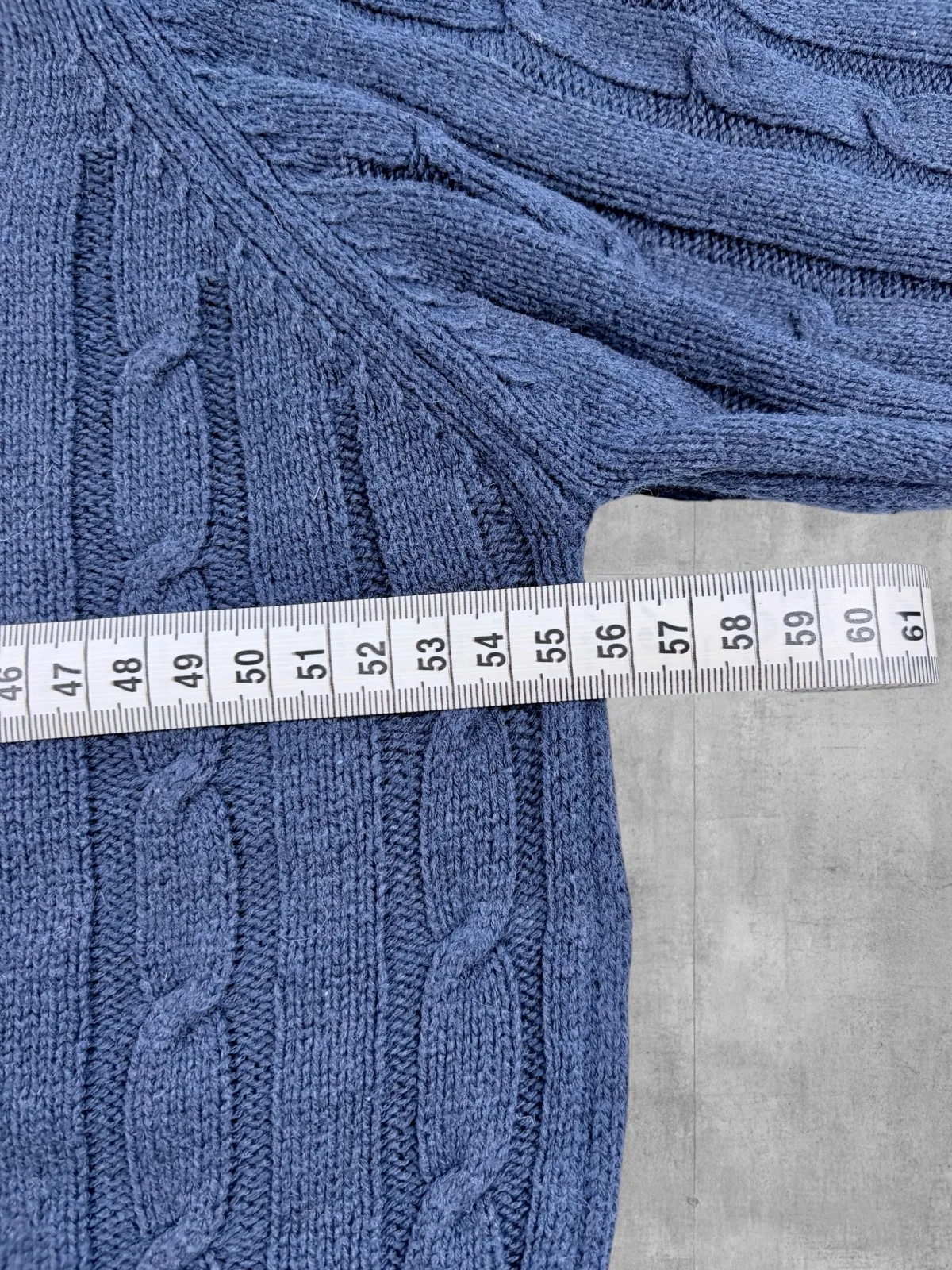 Polo Ralph Lauren Navy Cable Knit Jumper L – photo 8