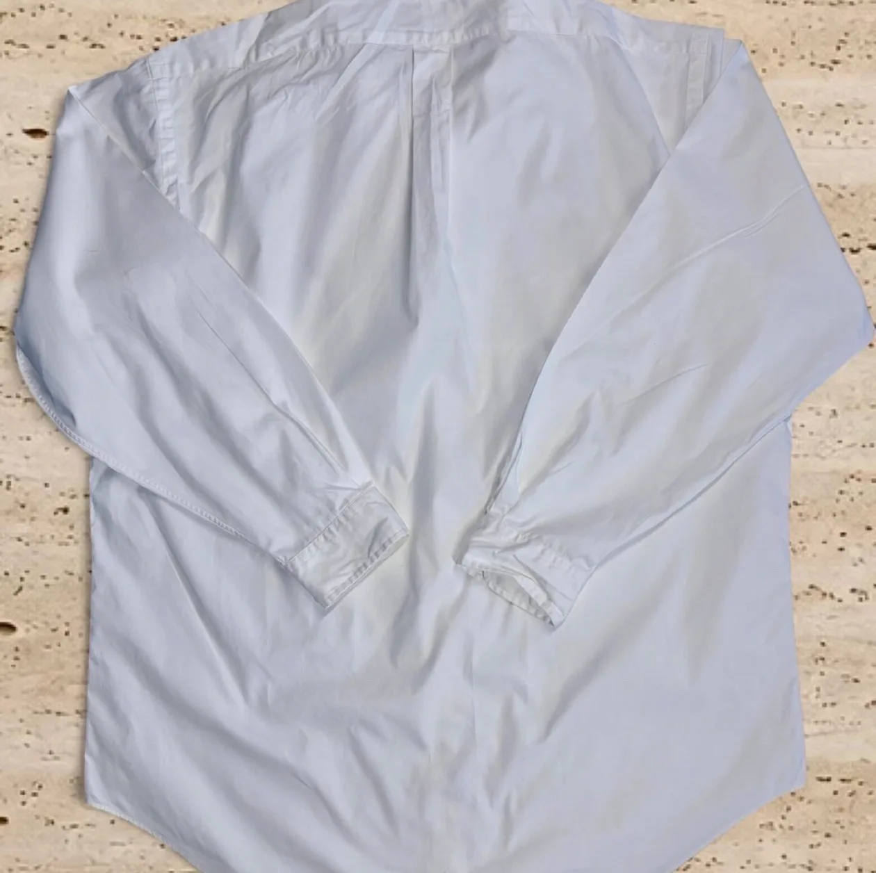 Vintage 90s Ralph Lauren Yarmouth White Pinpoint Oxford Shirt 17-34 / XL — photo 4