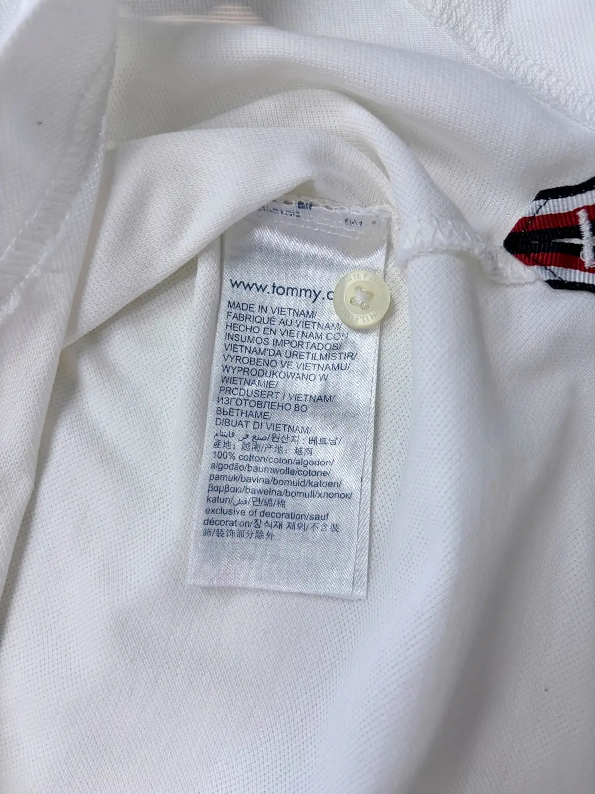 Tommy Hilfiger Icon Wavy Flag White Polo XL – photo 8