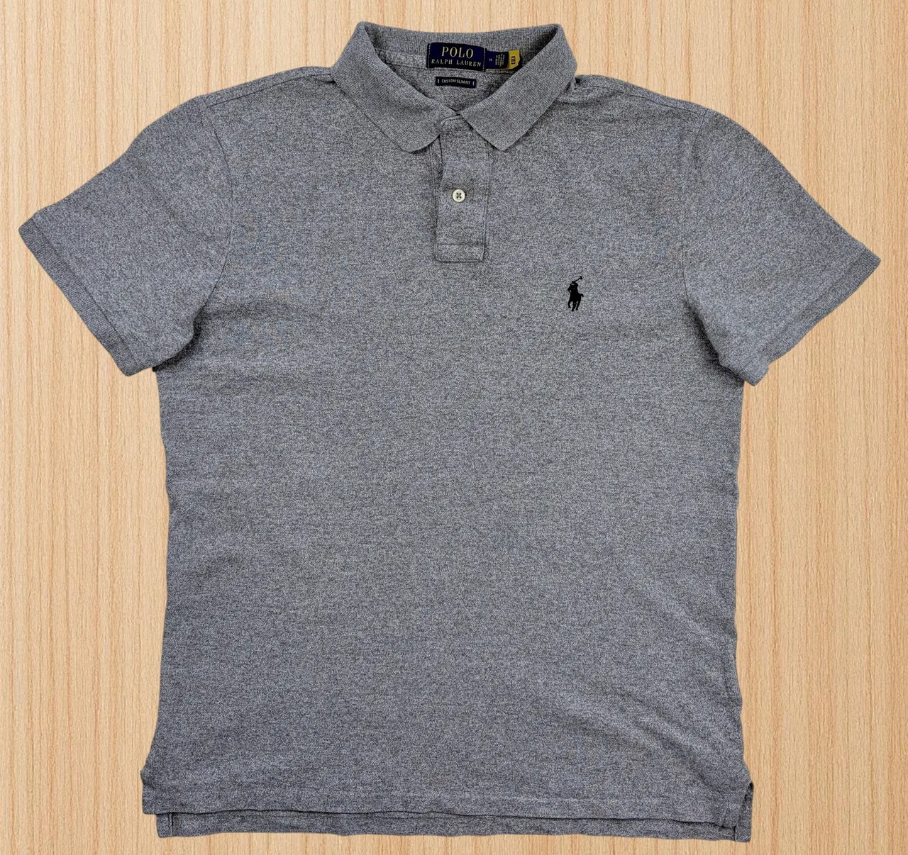 Polo Ralph Lauren Grey Custom Slim Polo M – photo 4