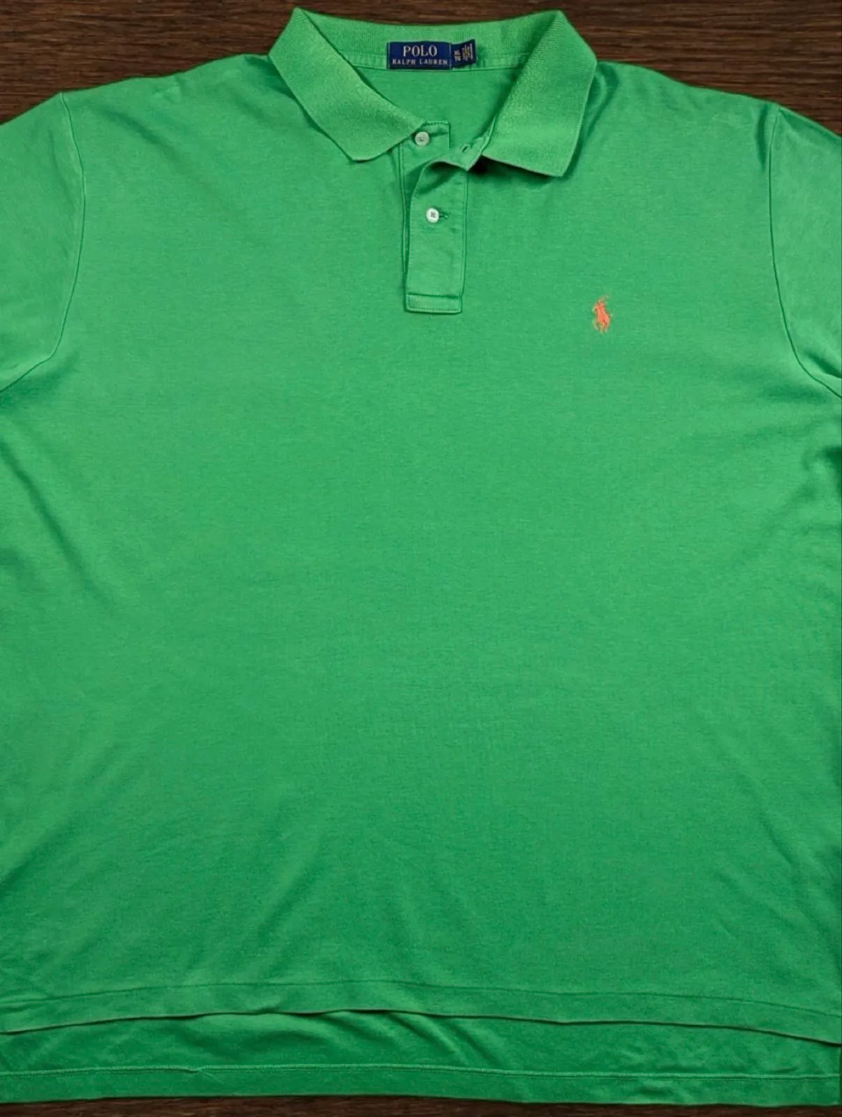 Polo Ralph Lauren Kelly Green Polo – Orange Pony XL — photo 3