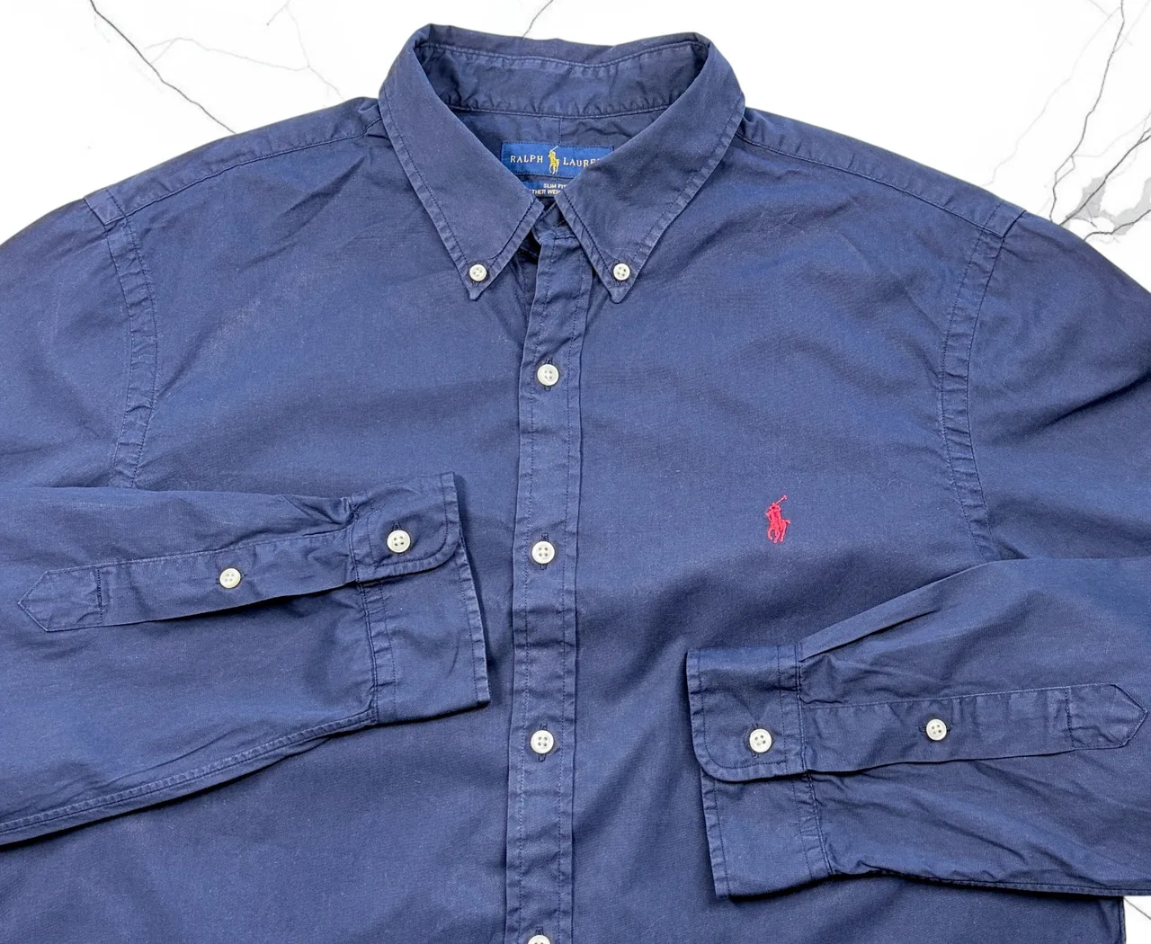 Ralph Lauren Slim Fit Feather Weight Twill Shirt XL – photo 2