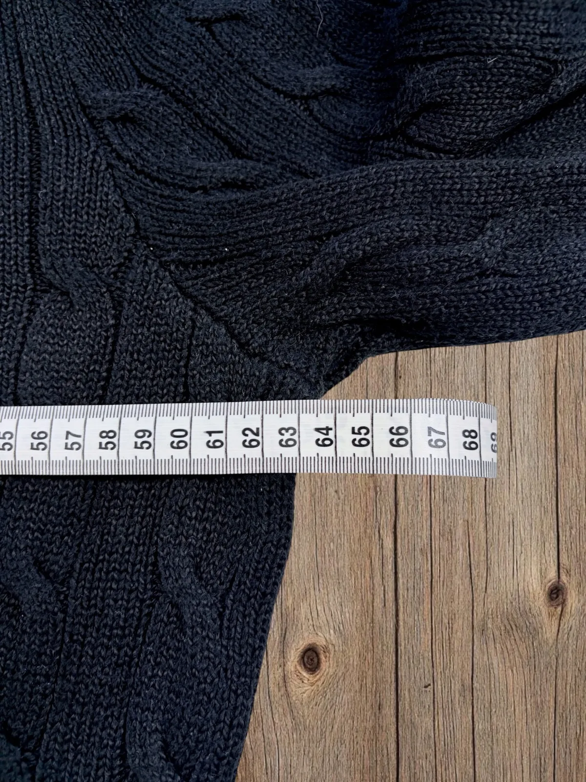 Polo Ralph Lauren Black Cable Knit Jumper XL – photo 6