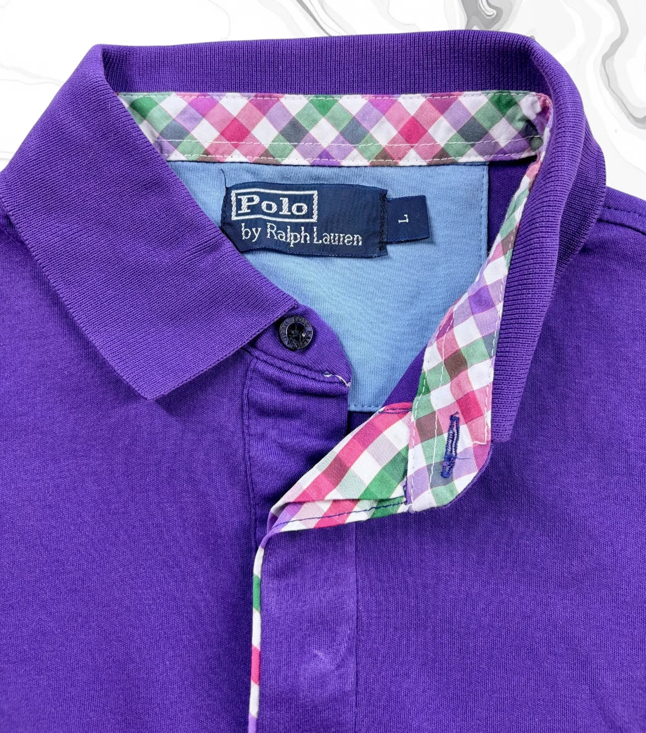 Polo Ralph Lauren Purple Contrast Polo L – photo 2